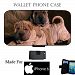 Shar pei puppies Fabric iPhone 6 Wallet cell phone Case / Cover Great Gift Idea