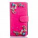 Nokia Lumia 630/635 Case, Everun Folio Style Handmade Case With Bling Crystal Jewel Diamond Synthetic Leather Wallet Case With Stand Function and 3 Credit Card Slots for Nokia Lumia 630/635