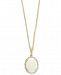 Effy Opal (4-3/8 ct. t. w. ) & Diamond (3/8 ct. t. w. ) Pendant Necklace in 14k Gold