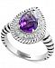 Effy Amethyst (1-3/4 ct. t. w. ) & White Sapphire (1/2 ct. t. w. ) Ring in Sterling Silver
