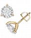 TruMiracle Diamond Three-Prong Stud Earrings (1 ct. t. w. ) in 14k Gold