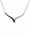 Diamond "V" Collar Necklace (1/4 ct. t. w. ) in Sterling Silver