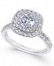 Diamond Double Halo Engagement Ring (1-1/2 ct. t. w. ) in 14k white Gold
