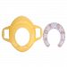 MonkeyJack Soft Pads Covered Potty Seat for Kids Toddlers Potty Training with Handles & Splash Guard Hook - 40*41cm, Beige Yellow