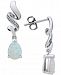 Lab Created Opal (3/4 ct. t. w. ) & Diamond Accent Drop Earrings in Sterling Silver
