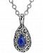 Carolyn Pollack Lapis Doublet Pendant Necklace (6 ct. t. w. ) in Sterling Silver