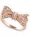 Pave Rose by Effy Diamond Bow Ring (3/8 ct. t. w. ) in 14k Rose Gold