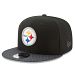 Pittsburgh Steelers New Era 9FIFTY NFL 2017 Sideline Snapback Cap - Black