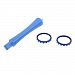 Dovewill High-end Chrome Thumbstick Accent Rings With Teardown Rod Tool for Xbox One Elite Controller Blue