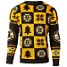 Boston Bruins NHL Patches Ugly Crewneck Sweater