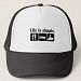 Life is simple, snowmobiling Trucker Hat
