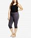 Soffe Curves Plus Size Cropped Leggings