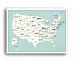 USA Wall Map Art Print, 24x36 Inch Print, kid's USA Wall Map, children's Room Decor, Gender Neutral Nursery, Travel Nursery Decor, united States of America Map