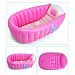 Ecity Portable Inflatable Tub Infant-to-Toddler Inflatable Bath Tub Mini Swim Pool(Pink) by Ecity