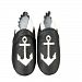Baby Moccasins with Anchor Design for Boy Girl Infant Toddler Pre Walker Crib Shoe M (5.5 inches)