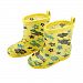 Luerme Kids Boys Girls Rain Boots Cute Non-slip Rain Shoes for Rainy Day (4 Years, Yellow)