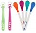 Munchkin 2-Pack Silicone Spoons, Green/Pink with White Hot Infant Safety Spoo. . .