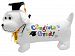 Graduation Autograph Stuffed Dog w/ Pen, Congrats Grad! (Black) 12