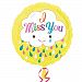 Anagram 18 Inch Miss You Cloud Circle Foil Balloon (18 Inch) (Multicolored)