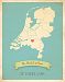 Kid's Wall Map, My Roots Netherlands Personalized Wall Map 05x07 Inch Print, Kid's Netherlands Map Wall Art, Wall Art Print, Nursery Decor, Nursery Wall Art
