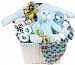 Baby Boy Gift Basket by Pellatt Cornucopia with Baby Boy Essentials