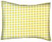 SheetWorld Percale Twin Pillow Case - Yellow Gingham Check - Made In USA
