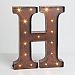 Gerson Compnay 92669H Wall Decor Lighted Letter - H