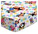 SheetWorld Fitted Pack N Play (Graco Square Playard) Sheet - Tsum Tsum - Made In USA - 36 inches x 36 inches ( 91.4 cm x 91.4 cm)