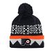 Philadelphia Flyers Adidas NHL Snowflake Cuffed Pom Knit Hat