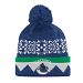 Vancouver Canucks Adidas NHL Snowflake Cuffed Pom Knit Hat