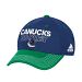 Vancouver Canucks Adidas NHL Authentic Pro Locker Room Flex Cap - Royal