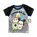 Disney Tsum Tsum Little Boys & Girls/Toddler/ Junior Short Sleeve T-shirts (2T- 4T) (3T, GRAY/BLACK)
