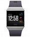 Fitbit Unisex Ionic Blue-Gray Elastomer Strap Smart Watch 35x32mm