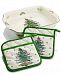 Spode Christmas Tree Large Lasagna Dish with Pot Holders, Created for Macy's