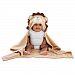 Baby Aspen Lion Hooded Blanket, Tan/Brown/Beige