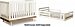 Oeuf Classic Crib + Conversion Kit in Walnut/White by Oeuf