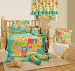 Yuga Pure Cotton Cot Bumper Printed Baby's Safe Breathable Bedding Set of 7 Pcs