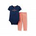 Carter's Baby Girls 2-piece Forever Happy Bodysuit & Pant Set (Newborn) by Carter's