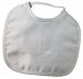 Matte Satin Bib with Screened Cross (One Size/White) by Little Things Mean A Lot
