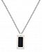 Sutton by Rhona Sutton Men's Two-Tone Stainless Steel Dog Tag Pendant Necklace