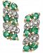 Emerald (1/2 ct. t. w. ) & Diamond Accent Drop Earrings in 14k Gold