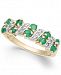 Emerald (3/4 ct. t. w. ) & Diamond (1/8 ct. t. w. ) Ring in 14k Gold
