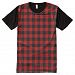Red and Black Plaid All-over-print T-shirt