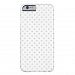 Small Silver Dots Pattern | White Barely There Iphone 6 Case