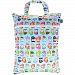 Teamoy Travel Hanging Wet Dry Bag (17.3*13.4 inches) for Cloth Diapers Dirty Clothes Organizer Tote Bag, Cute Owls