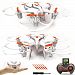 Toy, Helicopter-Bessky® Mini i6s RTF Quadcopter LCD Display Drone with 200W HD Camera (White)