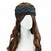 Bessky® New Fashion Winter Women Ear Warmer Headwrap Girl Headband Knit Flower Hairband Hair Piece Hair Accessories Lovely headband Hair piece (Double Color & Black)