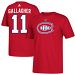 Montreal Canadiens Brendan Gallagher Adidas NHL Silver Player Name & Number T-Shirt