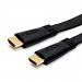 3FT 24AWG CL2 Flat High Speed HDMI Cable - Black