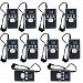TIVDIO HRD-102 Portable DSP FM Radio for Tour Guide System Tour Guiding Teaching Travel Simultaneous Translation Meeting Museum Visiting(10 Pack)